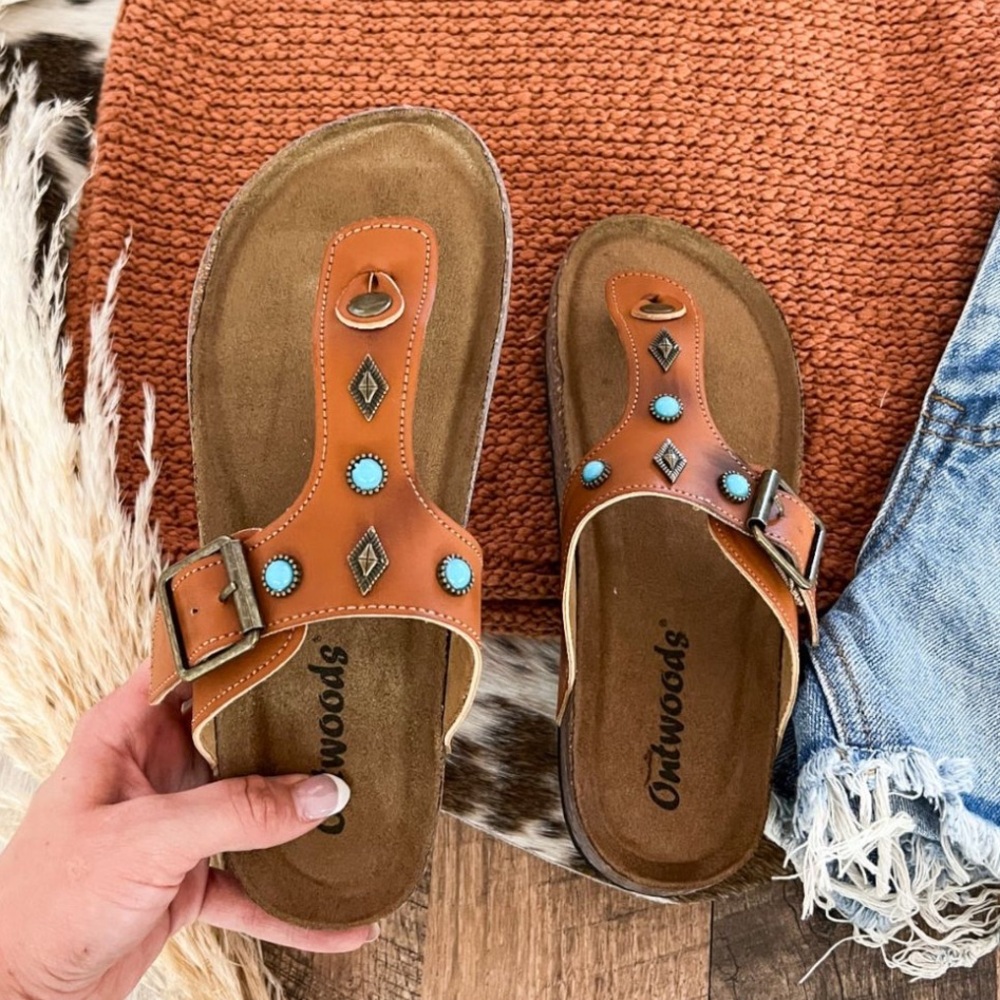 Outwoods Brown Bohemian Sandals